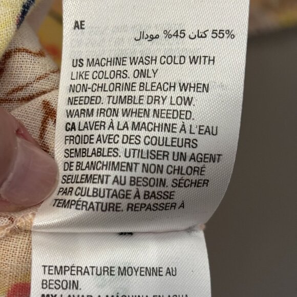 Style & Co. Floral Print Long Sleeve Button-Front Midi Dress Petite Medium - Picture 14 of 15